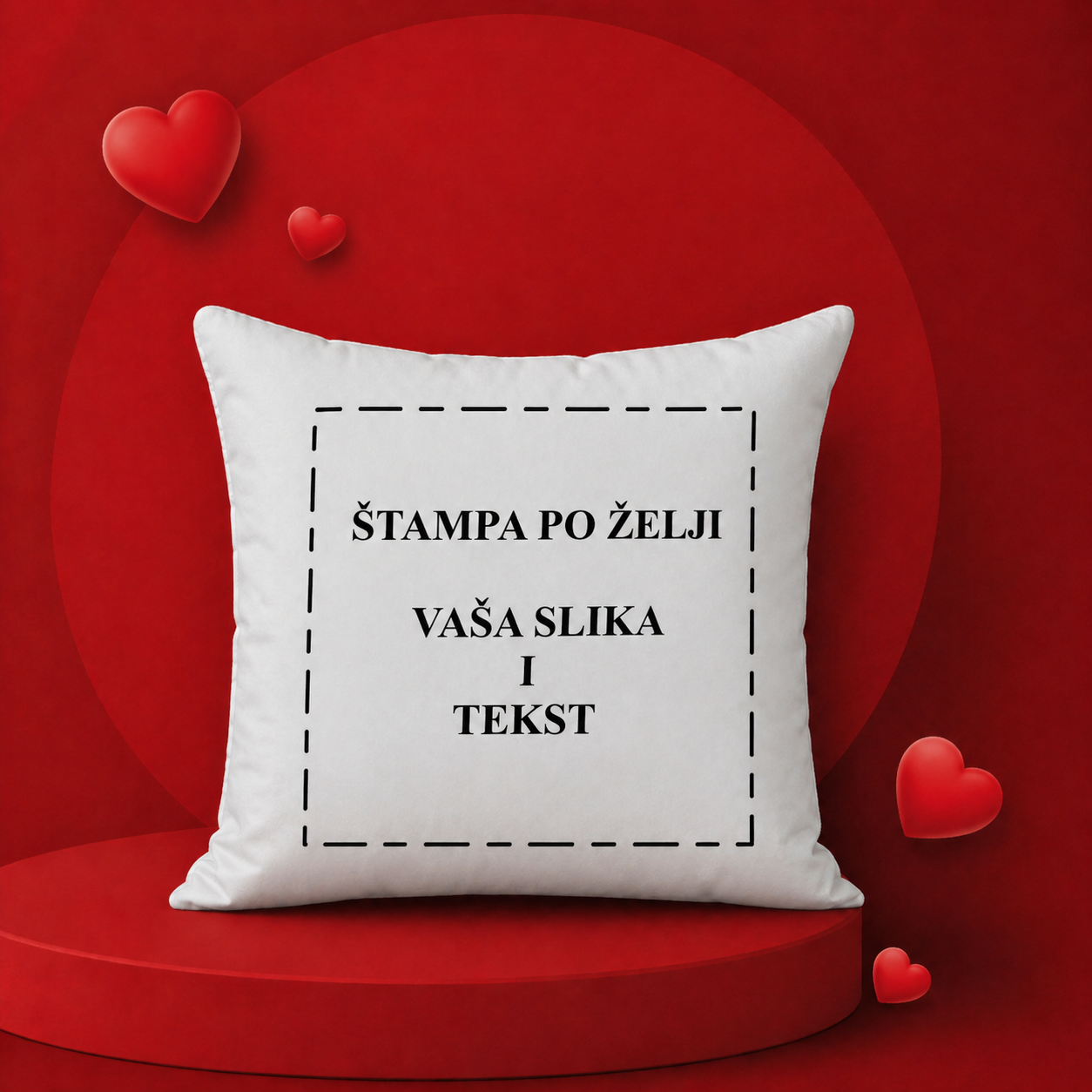 Kvadratni jastuk — štampa po želji