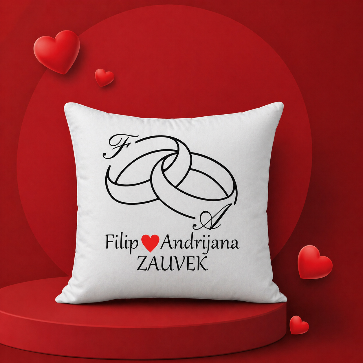 Jastuk za venčanje — Filip i Andrijana ZAUVEK